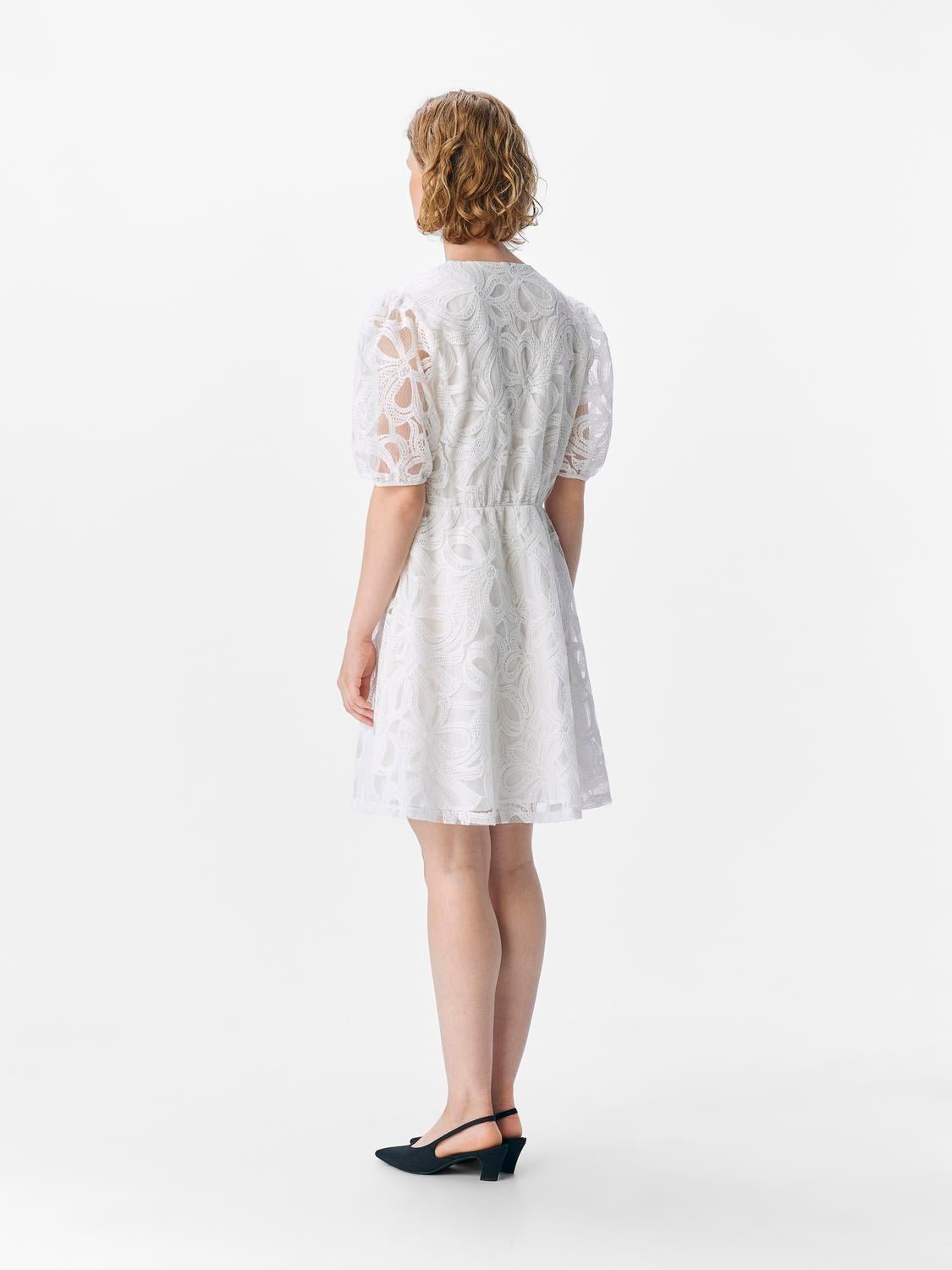 OBJROSE Short Dress - Cloud Dancer - VERO MODA & VILA Bergvik